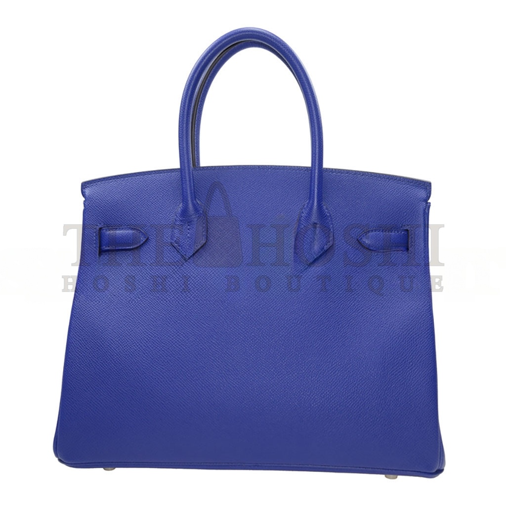 H**me5 BIRKIN 30 TOGO LEATHER ROYAL BLUE LINING ROSE RED SILVER BUCKLE BK307TEPSS (30*23*15cm) Master Quality